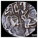 India Rajput 700-1000 AD Silver Jital  NEARLY UNC