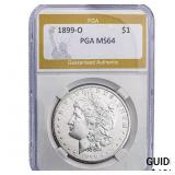 1899-O Morgan Silver Dollar PGA MS64