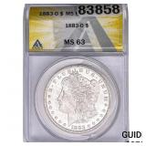 1883-O Morgan Silver Dollar ANACS MS63