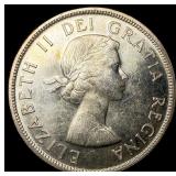 1957 Canada Silver 1 Dollar CLOSELY UNCIRCULATED
