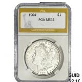 1904 Morgan Silver Dollar PGA MS64