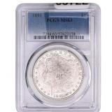 1891 Morgan Silver Dollar PCGS MS63