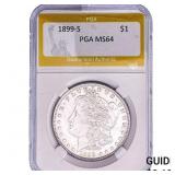 1899-S Morgan Silver Dollar PGA MS64