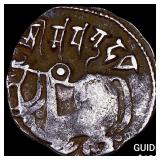 India Rajput 700-1000 AD Silver Jital  NEARLY UNC