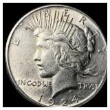 1924 Peace Silver Dollar CLOSELY UNCIRCULATED