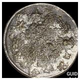 Mexico Silver 8 Reales Chopmarks NEARLY UNCIRCULA