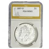 1897-O Morgan Silver Dollar PGA MS63