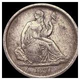 1837 Seated Liberty Dime (No Stars) NEARLY UNCIRCU