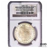 1885 Morgan Silver Dollar NGC BU Olathe Hoard