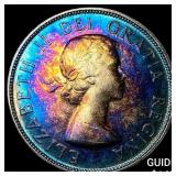 1953 Canada Silver 1 Dollar Toned UNCIRCULATED