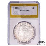 1881 Morgan Silver Dollar PGA MS66+