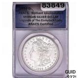 1899-O Morgan Silver Dollar ANACS BU Comstock Lode