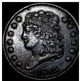 1833 Classic Head Half Cent NEARLY UNCIRCULATED
