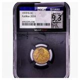 1919-S Wheat Cent NGC FunBox 2024 MS 9.3 RB