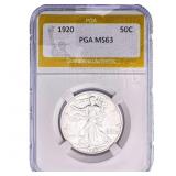 1920 Walking Liberty Half Dollar PGA MS63