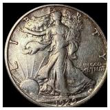 1929-S Silver Half Dollar Walking Liberty CLOSELY