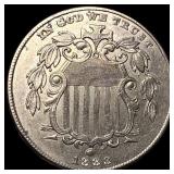 1883 Shield Nickel NEARLY UNCIRCULATED