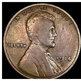1914-D Lincoln Wheat Cent LIGHTLY CIRCULATED