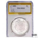 1880 Morgan Silver Dollar PGA MS65