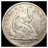 1877-S Silver Seated Liberty Half Dollar  LIGHTLY