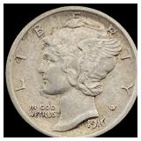 1916 Mercury Dime ABOUT UNCIRCULATED