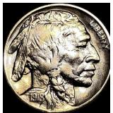 1918-D Buffalo Nickel CLOSELY UNCIRCULATED
