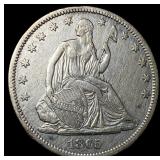 1865-S Silver Half Dollar CLOSELY UNCIRCULATED