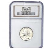 1944 Washington Silver Quarter NGC MS66