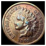 1869 Indian Head Cent ABOUT UNCIRCULATED