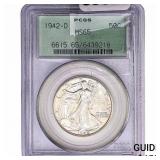 1942-D Walking Liberty Half Dollar PCGS MS65