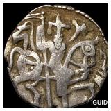 India Rajput Silver Jital 700-1000 AD NEARLY UNCI