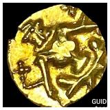 1600-1800 India .014oz Gold Fanam UNCIRCULATED