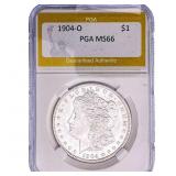 1904-O Morgan Silver Dollar PGA MS66