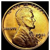 1918-D Lincoln Wheat Cent NEARLY UNCIRCULATED