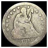 1856-O Silver Seated Liberty Quarter NICELY  CIRC