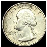 1935-S Silver Washington Quarter UNCIRCULATED