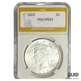 1923 Silver Peace Dollar PGA MS63