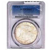 1928-S Silver Peace Dollar PCGS MS62