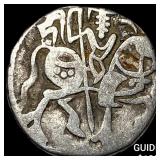 India Rajput Silver Jital 700-1000 AD NEARLY UNCI