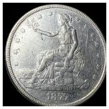 1877-S Silver Trade Dollar NEARLY UNCIRCULATED