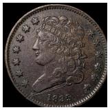 1835 Classic Head Half Cent CLOSELY UNCIRCULATED