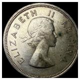 1958 South Africa Silver 2 1/2 Shillings UNCIRCULA