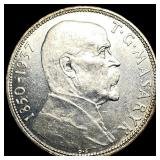 1937 Czechoslovakia Silver 20 Korun UNCIRCULATED