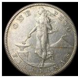 1910 Philippines  Silver 1 Peso CLOSELY UNCIRCULAT