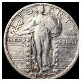 1927-S Silver Standing Liberty Quarter LIGHTLY CIR