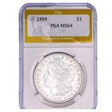 1899 Morgan Silver Dollar PGA MS64