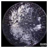 1800 Colonial Spain Silver 8 Reales Chopmarks NEAR