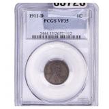 1911-D Wheat Cent PCGS VF35