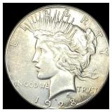 1928 Silver Peace Dollar CLOSELY UNCIRCULATED