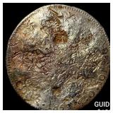 Mexico Silver 8 Reales Chopmarks NEARLY UNCIRCULA